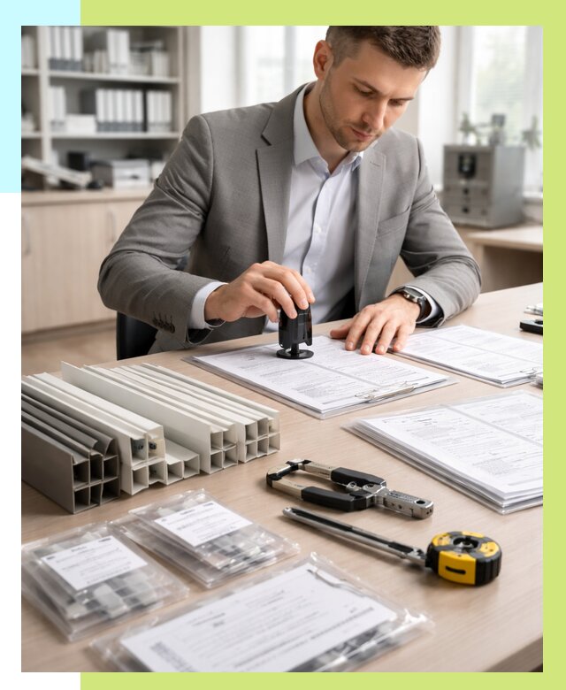 Сертификация ПВХ продукции в Туймазы от 8662 р., Алешин-Тмз