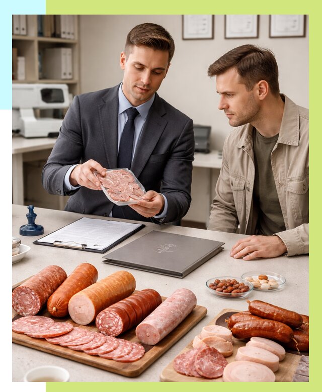 Сертификация колбасных изделий в Туймазы от 7643 р. | Алешин-Тмз