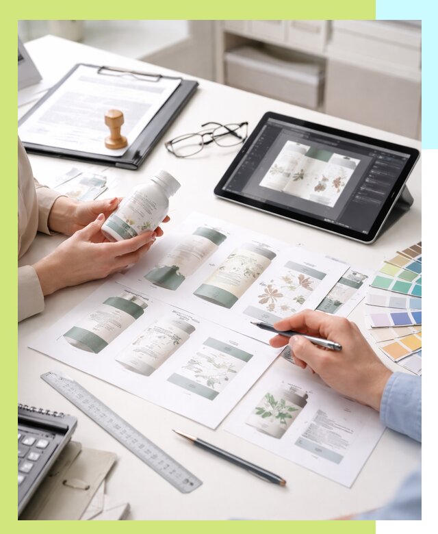 Профессиональная разработка дизайна и текста этикетки продукции в Туймазы