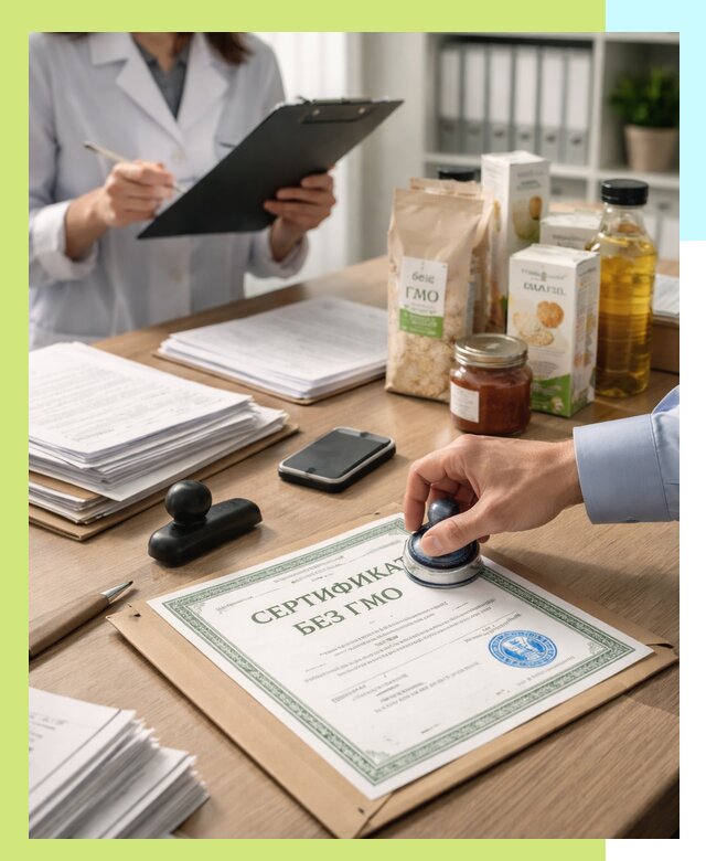 Получение сертификата Без ГМО для продукции в Туймазы